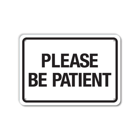 LYLE COVID Decal, Please Be Patient, 14x10 Reflective, LCUV-0037-RD_14x10 LCUV-0037-RD_14x10
